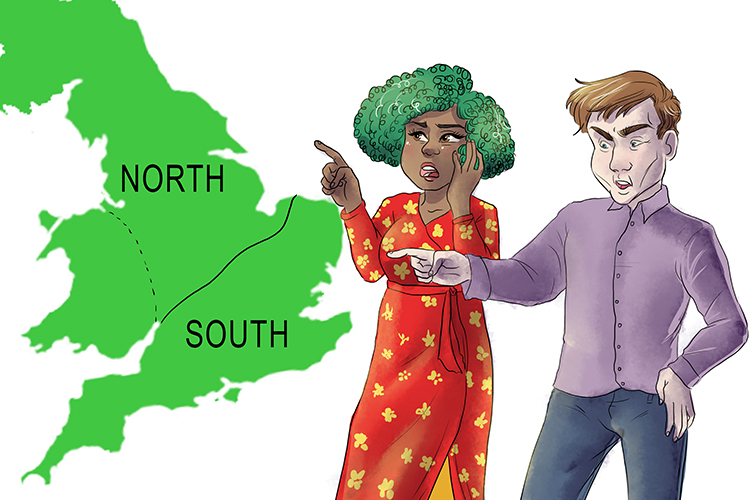 Where are the North and South divided (north-south divide) exactly: does anyone really know?